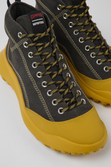 Crclr Gore-Tex Gray Nubuck And Textile Sneakers For Women Camper New Arrivals
