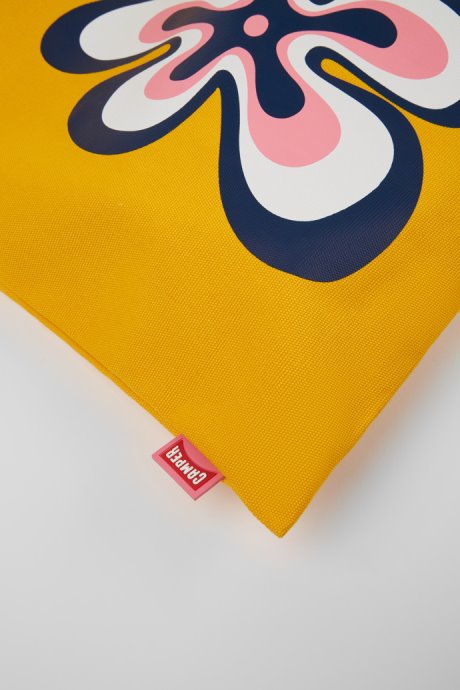 Camper Conmigo Orange Recycled Cotton Tote Bag New Arrivals