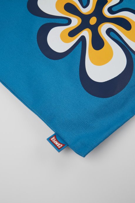 Conmigo Blue Recycled Cotton Tote Bag Camper New Arrivals