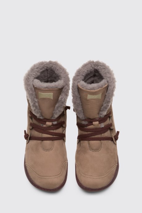 Design Peu Grey Ankle Boots For Women Camper