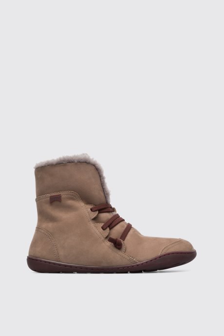 Design Peu Grey Ankle Boots For Women Camper