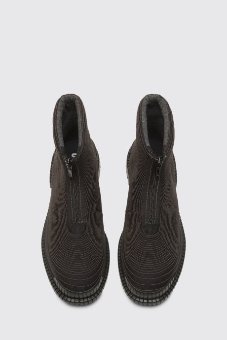 Exclusive Camper Pix Tencel Black Boot For Women With Zip