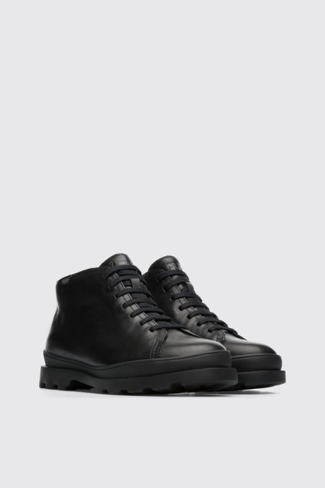 Design Brutus Gore-Tex Black Ankle Boots For Women Camper