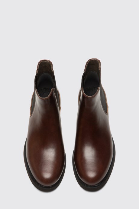 Design Iman Women's Dark Brown Ankle Boot Camper