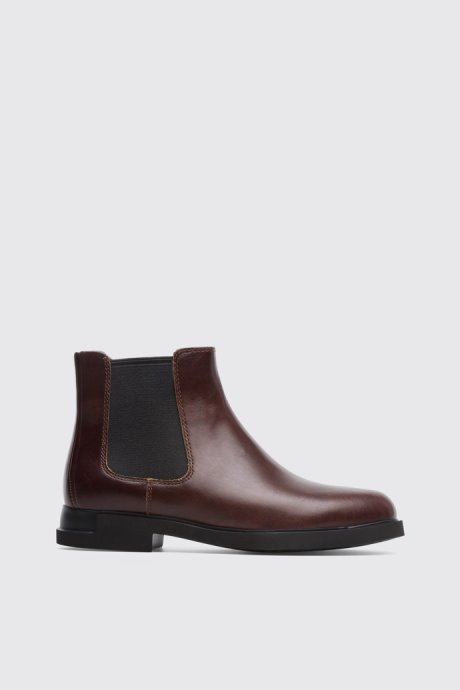 Design Iman Women's Dark Brown Ankle Boot Camper