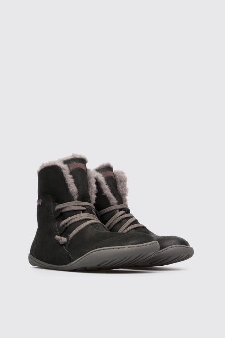 Peu Black Ankle Boots For Women Exclusive Camper