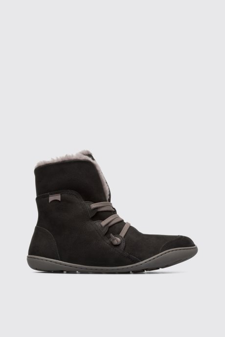 Peu Black Ankle Boots For Women Exclusive Camper