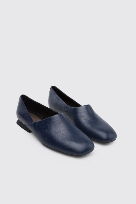 Design Casi Myra Women's Blue Ballerina Shoe Camper