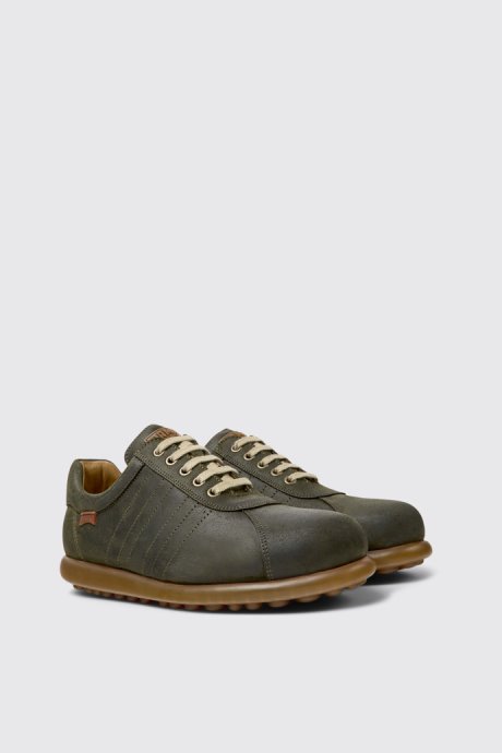 Exclusive Camper Pelotas Green Nubuck Sneakers For Men