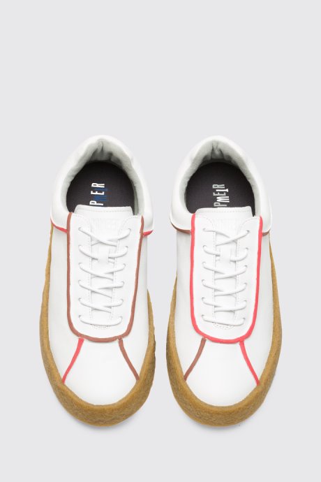 Camper Twins Men's White Lace Up Twins Shoe New Arrivals