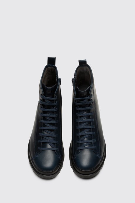 Design Brutus Blue Medium Lace Boot For Men Camper