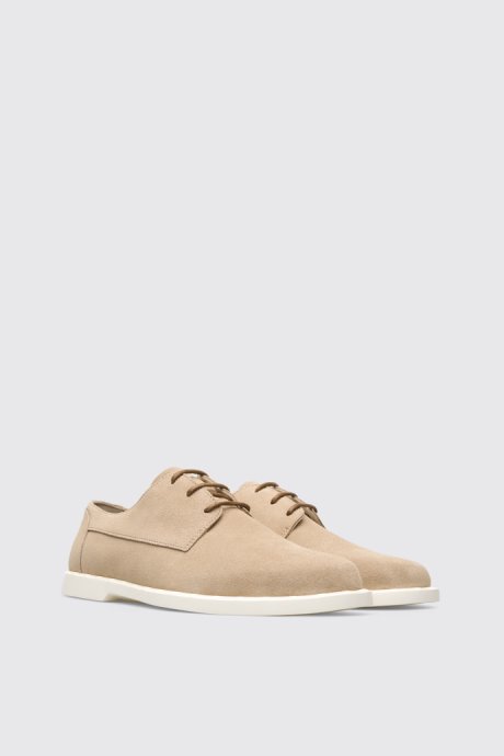 Camper Design Judd Beige Lace-Up Shoe For Men
