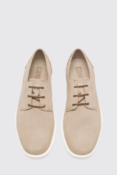 Camper Design Judd Beige Lace-Up Shoe For Men