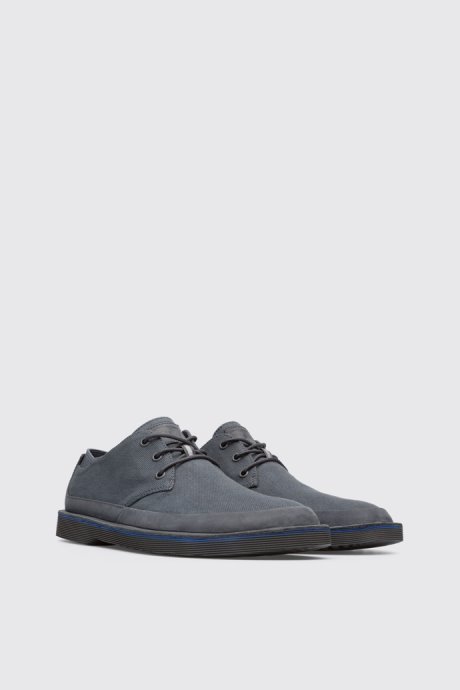 Design Morrys Dark Gray Shoe For Men Camper
