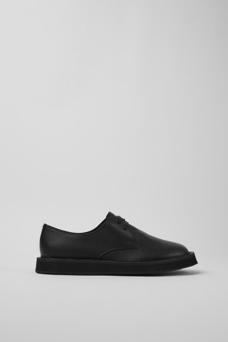 Brothers Polze Black Leather Shoes For Women Exclusive Camper