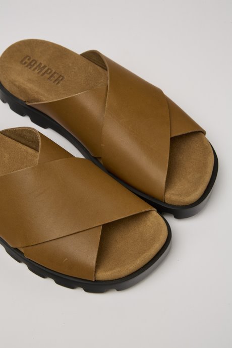Exclusive Camper Brutus Sandal Brown Leather Sandals For Women