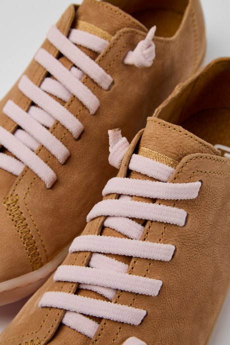 Exclusive Camper Peu Brown Leather Shoes For Women