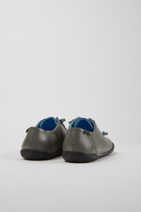 Camper Design Peu Gray Leather Shoes For Women