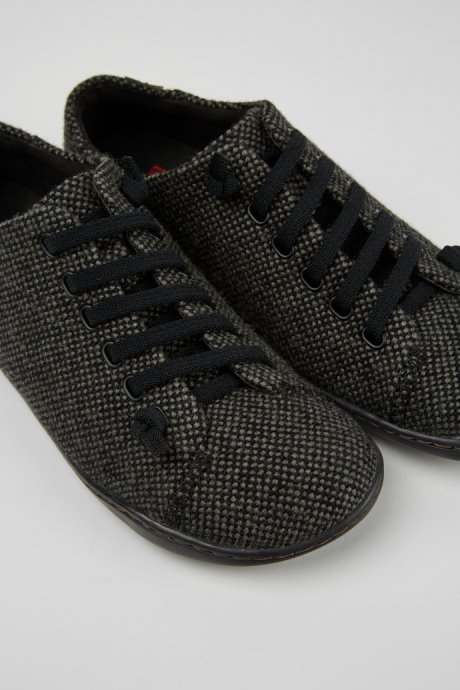 Exclusive Camper Peu Gray Wool And Viscose Shoes For Women
