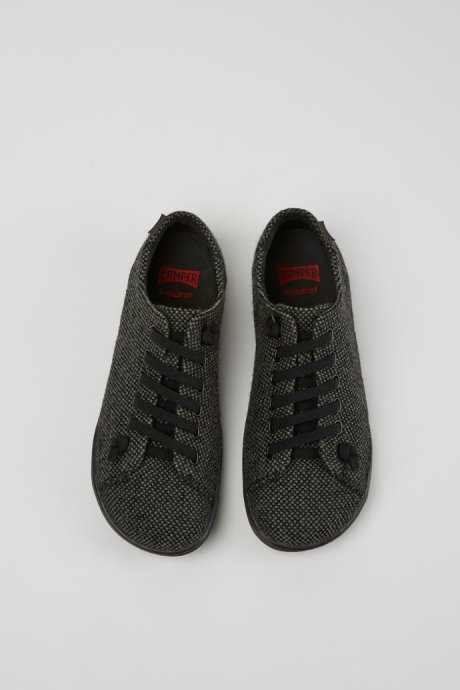 Exclusive Camper Peu Gray Wool And Viscose Shoes For Women