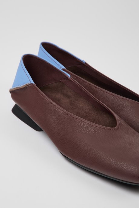 Casi Myra Burgundy And Blue Ballerina Flats For Women Camper New Arrivals
