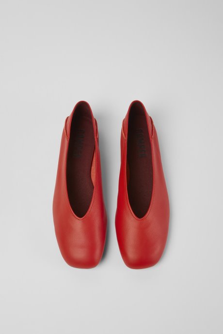 Design Casi Myra Red Ballerinas For Women Camper