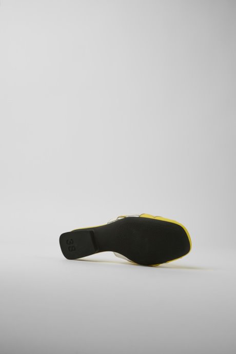 Camper Design Casi Myra Yellow And Silver Shoes For Women