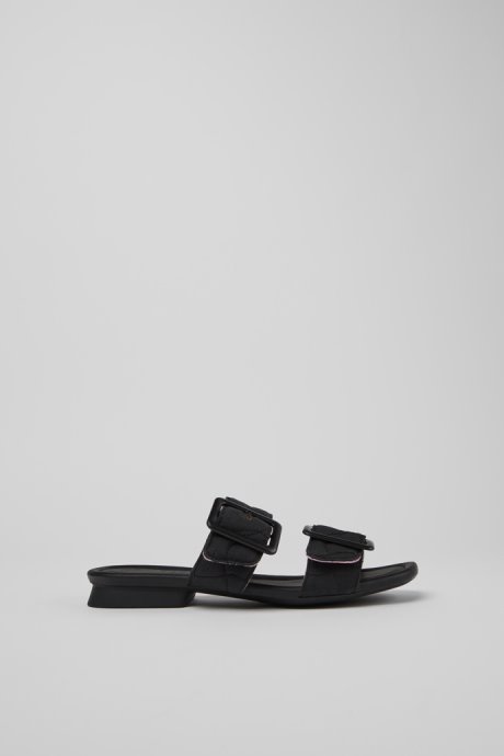 Exclusive Camper Casi Myra Black Recycled Pet Sandals For Women