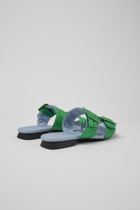 Camper Design Casi Myra Green Recycled Pet Sandals For Women