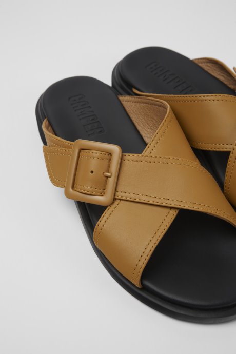 Exclusive Camper Edy Brown Leather Sandals For Women
