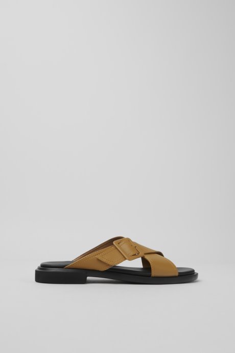 Exclusive Camper Edy Brown Leather Sandals For Women