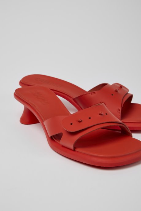 Exclusive Camper Dina Red Leather Sandals For Women