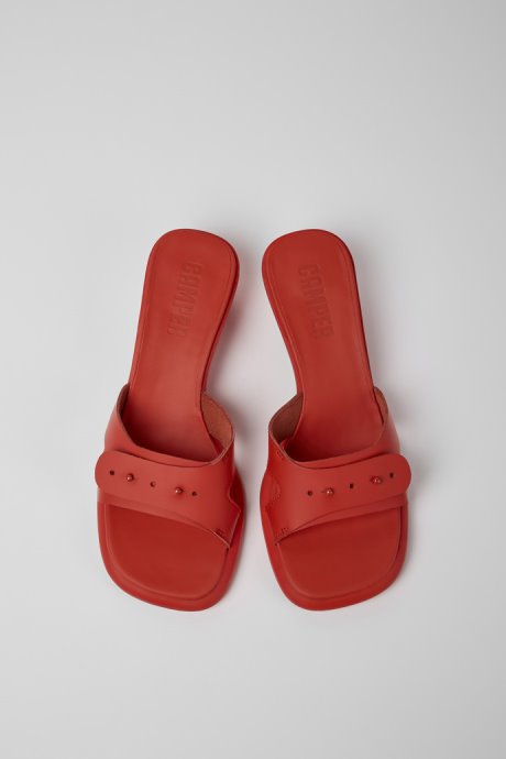 Exclusive Camper Dina Red Leather Sandals For Women