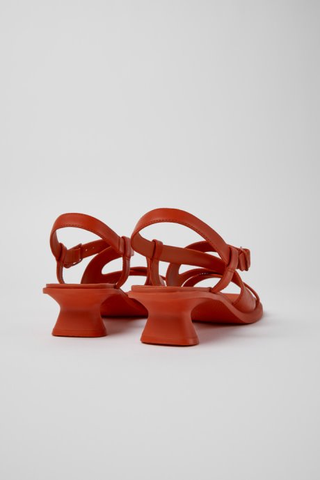 Camper Design Dina Red Leather Sandals For Women