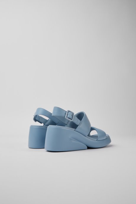 Camper Kaah Blue Leather Sandals For Women New Arrivals