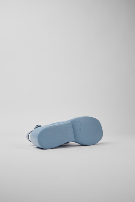 Camper Kaah Blue Leather Sandals For Women New Arrivals