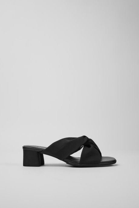 Design Katie Black Recycled Pet Sandals For Women Camper