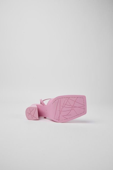 Exclusive Camper Karole Pink Leather T-Bar Shoes For Women