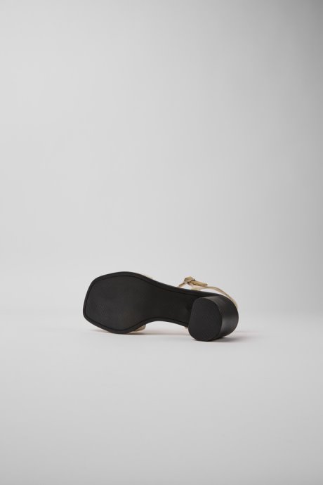 Meda Beige Recycled Hemp And Cotton Sandals For Women Exclusive Camper