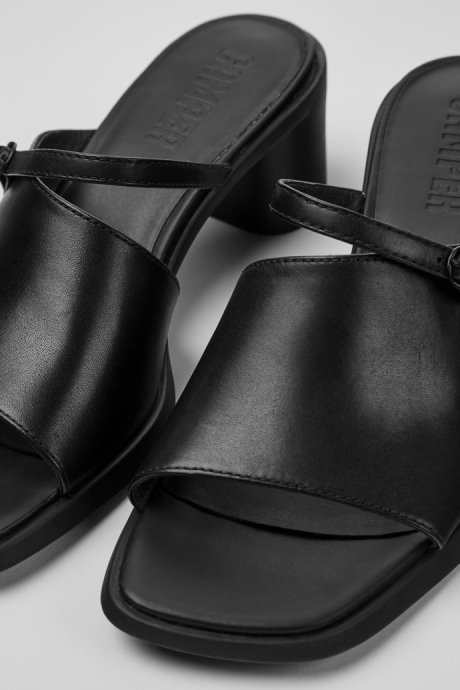 Exclusive Camper Meda Black Leather Sandals For Women