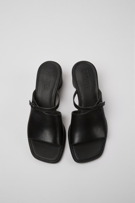 Exclusive Camper Meda Black Leather Sandals For Women