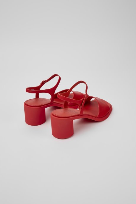 Meda Red Leather Sandals For Women Camper New Arrivals