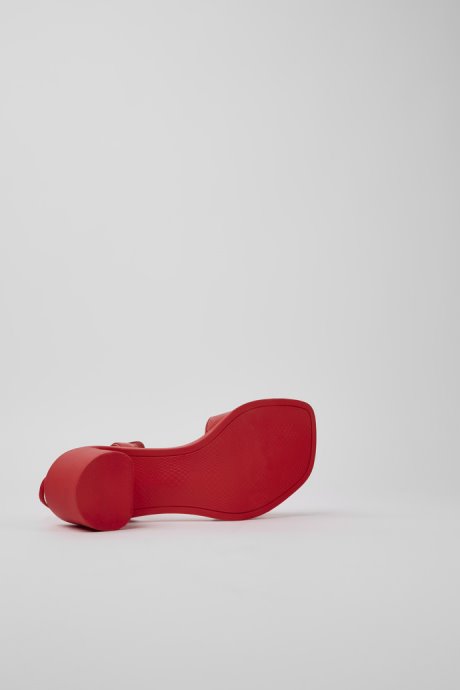 Meda Red Leather Sandals For Women Camper New Arrivals