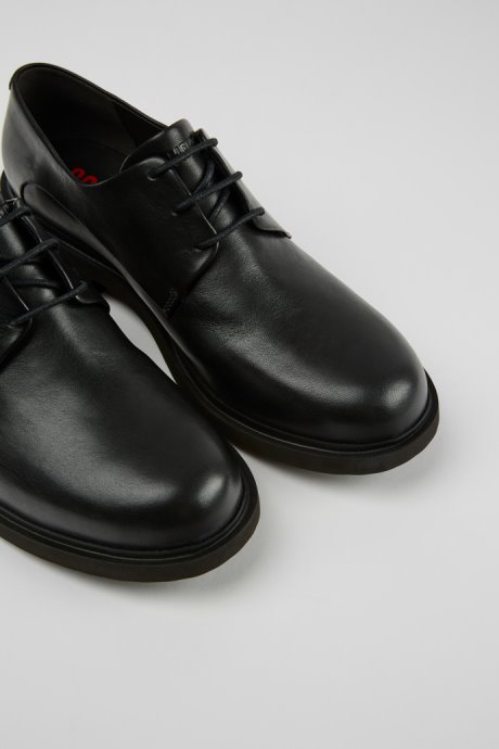 Neuman Black Leather Lace-Up Shoes Exclusive Camper