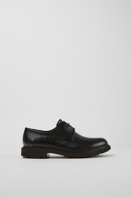 Neuman Black Leather Lace-Up Shoes Exclusive Camper