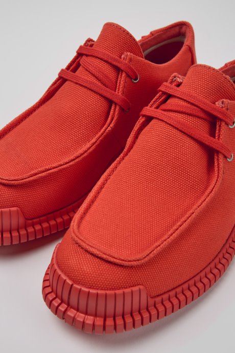 Design Pix Red Recycled Cotton Shoes For Women Camper