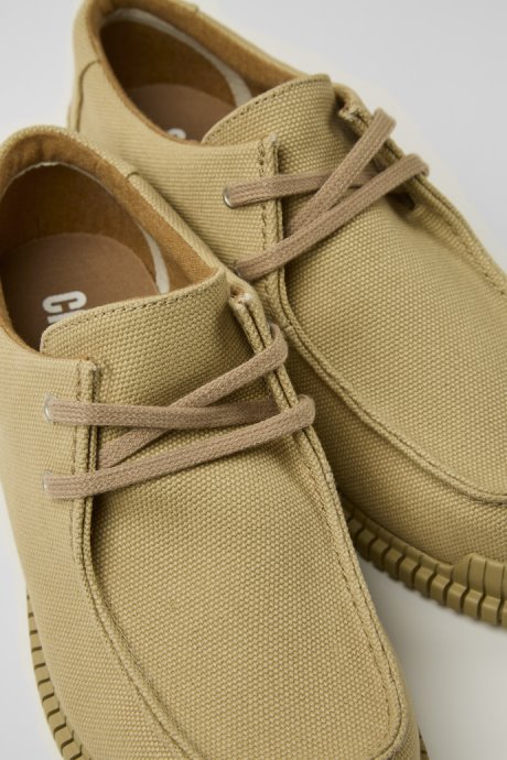 Pix Beige Recycled Cotton Shoes For Women Exclusive Camper