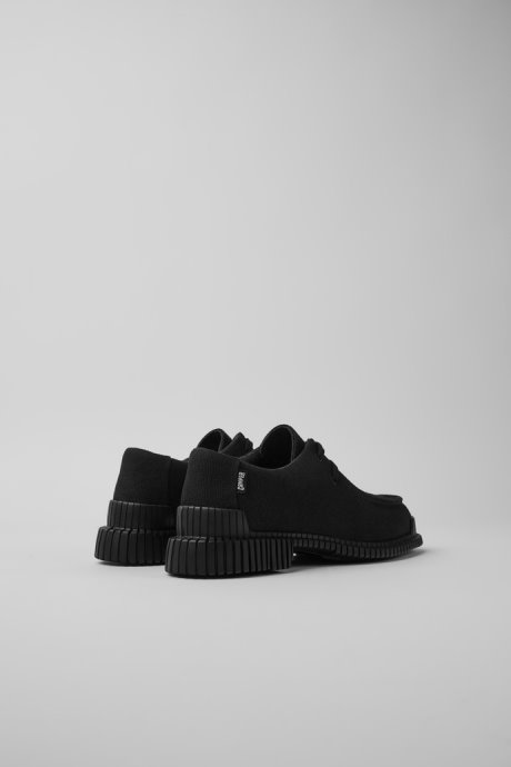 Pix Black Recycled Cotton And Leather Shoes For Women Camper New Arrivals