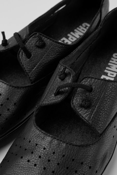Right Black Leather Shoes For Women Exclusive Camper