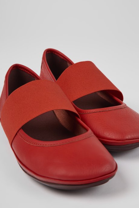 Right Red Leather Shoes For Women Camper New Arrivals